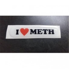 I Luv meth dome sticker